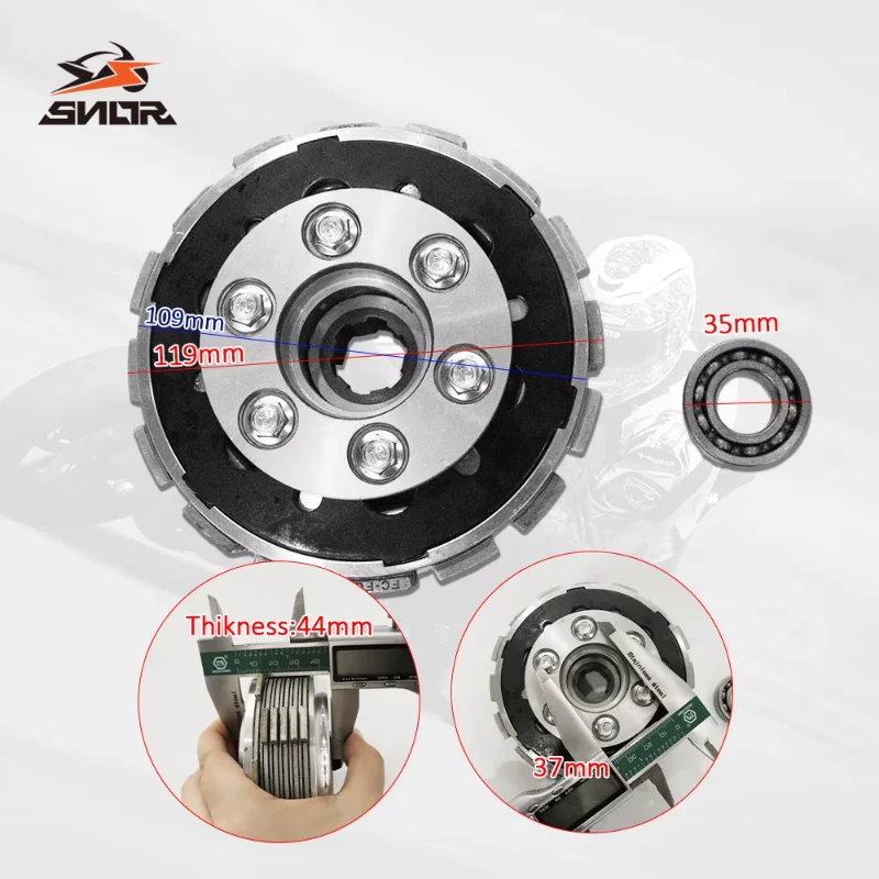 SNOR Motorcycle Clutch Lifter Plate Clutch Center Hub Assembly Outer Basket Drum Gear Friction Plate For Honda CG125 CG150 CG200