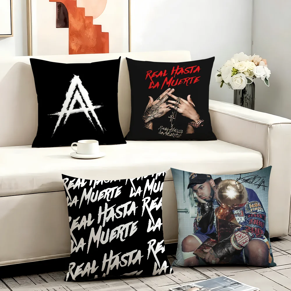 Puerto Rican rapper A-Anuel AA cushion cover Comfortable Decorative For Bedroom Living room Dormitory Picnic and Holiday