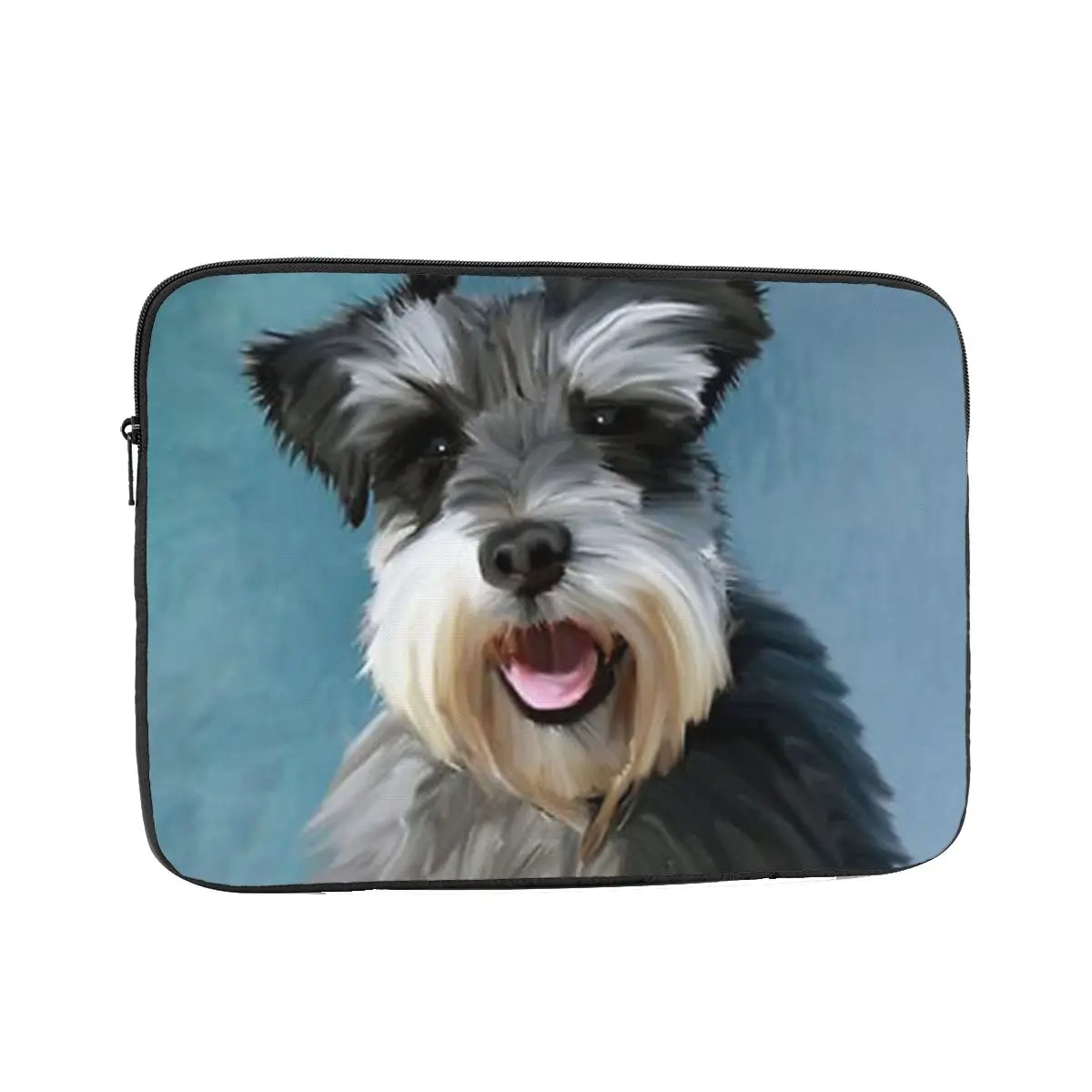 

Miniature Schnauzer Dog Water Color Art Painting Laptop Sleeve Cover Bag Notebook Bag Sleeve Tablet Shockproof Case Bag