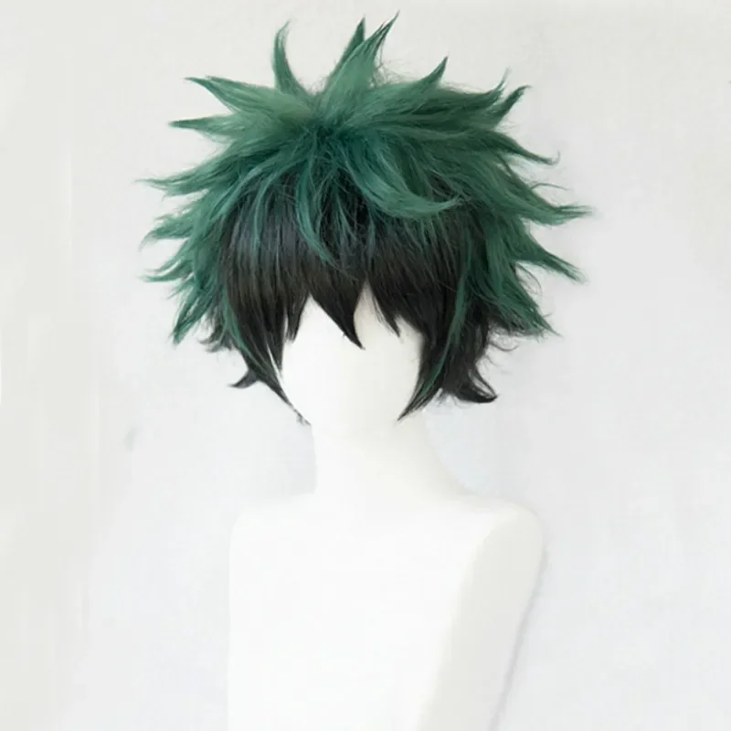 زي لعب الأدوار MHA Midoriya Izuku بذلة شعر مستعار بطلي الأكاديمية Boku No Hero Deku أزياء تنكرية بدلة معركة كرنفال هال #5