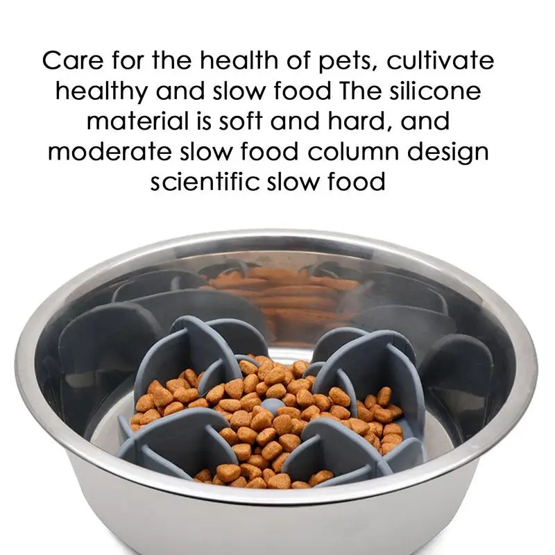 Slow Feeder Dog Bowls Silicone Slow Feeder Dog Bowl Anti Gulping Healthy Eating Raised Dog Bowl Pet Bowl Slow Eating Dog Bowl