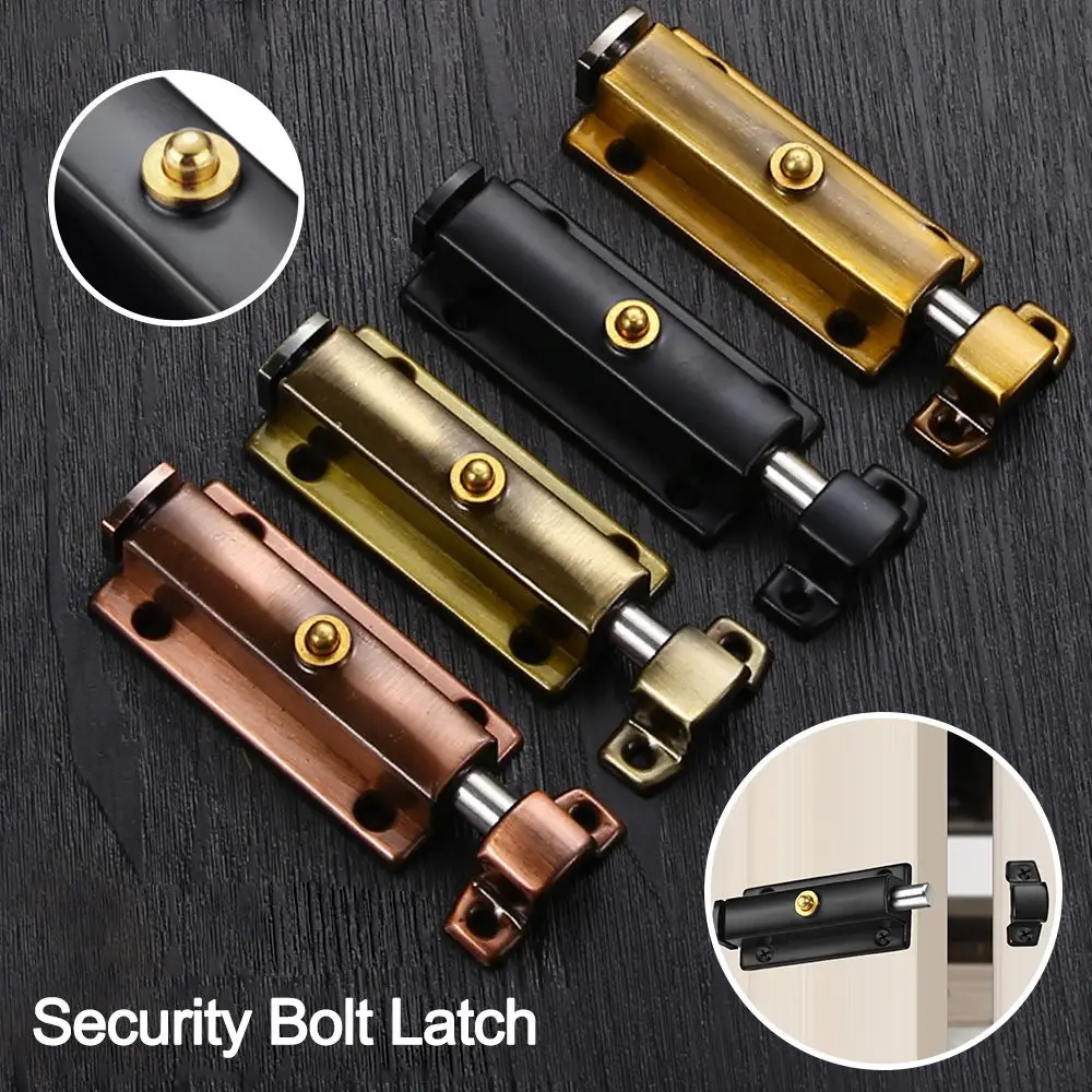 

Новый дверной замок из нержавеющей стали, самоблокирующийся 3-дюймовый защитный болт, защелка, противоугонная фурнитура, дверная защелка