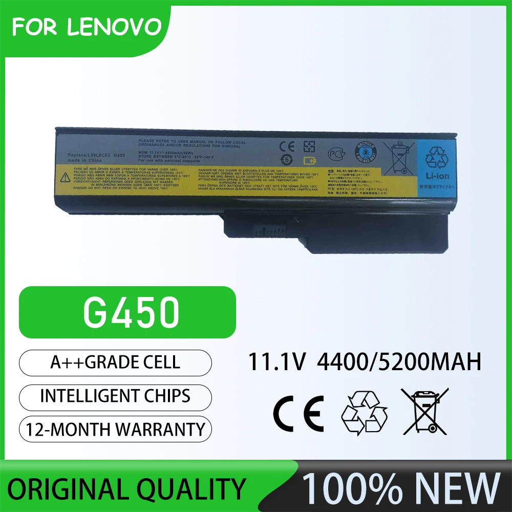 Brand New 11.1V  5200mAh G450 Notebook Laptop Battery for LENOVO B460 Series(All) LENOVO B460A Series LENOVO B460G Series