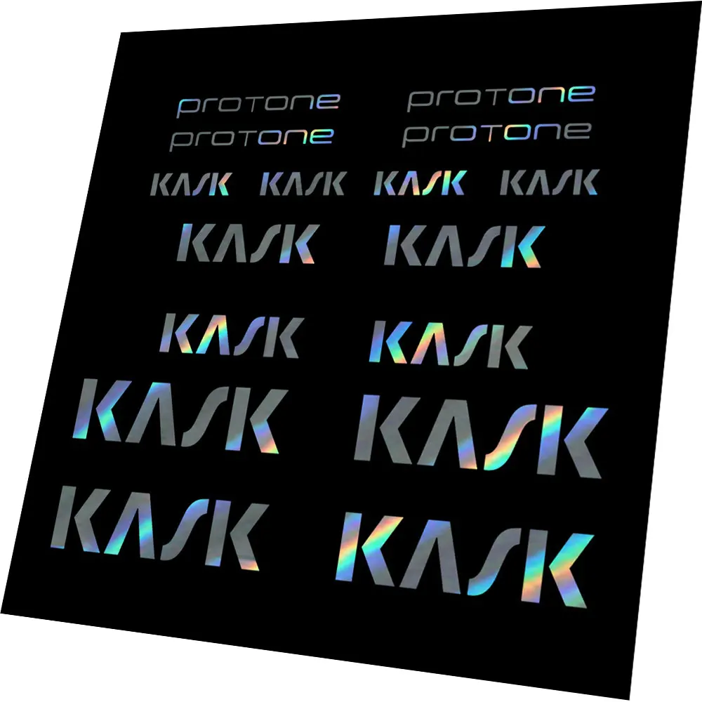 Conjunto para kask protone cortado bicicleta capacete adesivos decalque