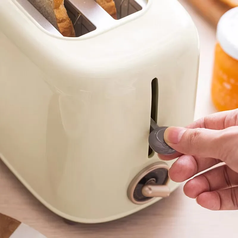 Electric Household Bread Maker with English Operating Language Breakfast Sandwich Toaster & Plastic Bread Slicer