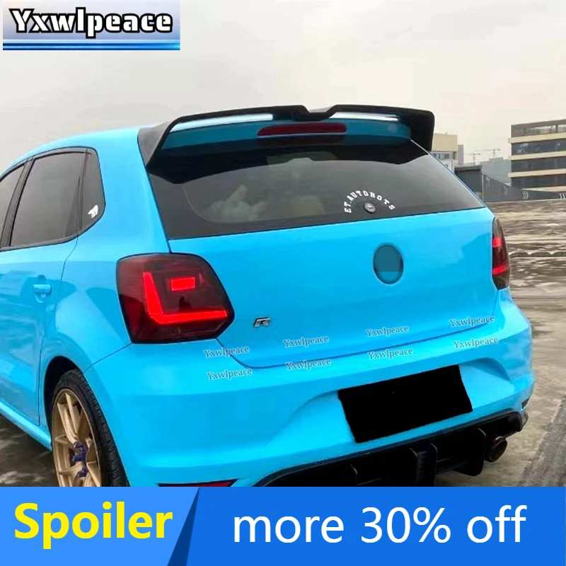 

Oettinger Style Roof Spoiler For VW Volkswagen Polo MK5 6R 6C 2011-2018 ABS Plastic Rear Trunk Lip Wing Car Accessories