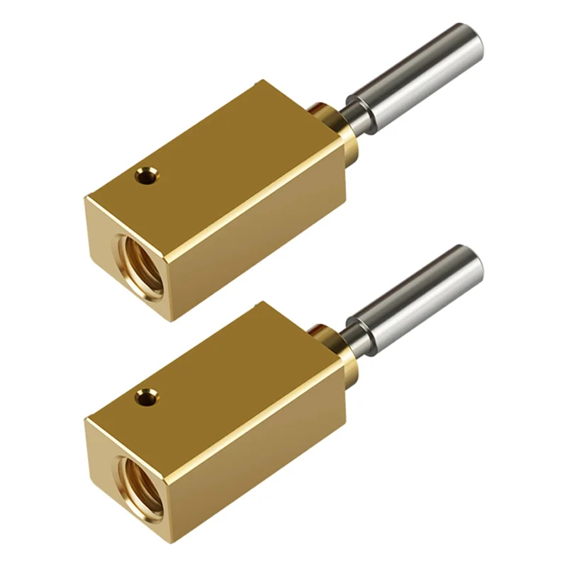 Luar Biasa 2 Buah untuk ELEGOO Neptune 4 MAX/4 PLUS 3D Printer Logam Hotend 3D Printer Aksesoris untuk Kuningan Hotend Kit