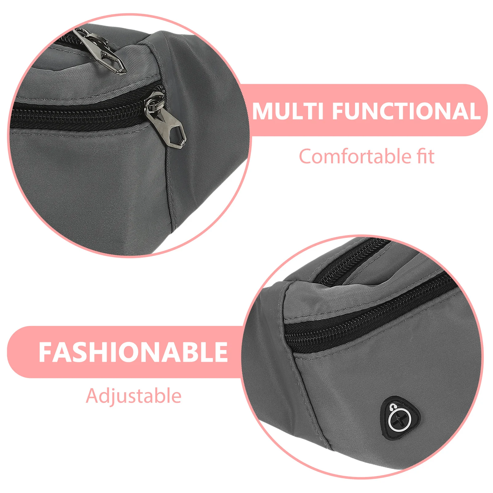 Fashion Waist Pack for Women Men Lightweight Water-Resistant Fanny Bag Large Capacity Belt Pouch for Outdoor Daily Use