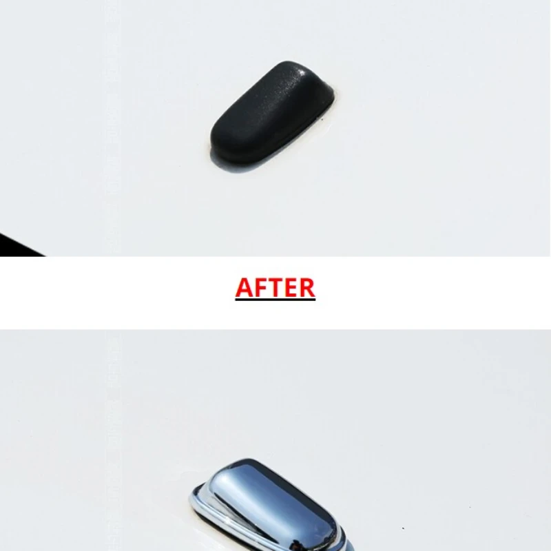 ABS Chrome Car Front Water Spray Nozzle Cover for Ford Focus Mk2 Mk3 Mk4 Fiesta Mk7 Ecosport Kuga Accessories