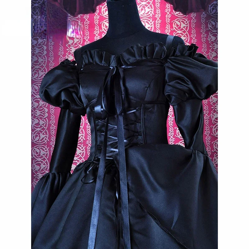 Customize for adults and kids Code Geass C.C Cosplay Costume Black Lolita Dress Version