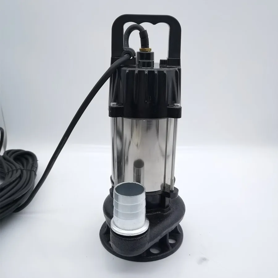 Solar Powered 48/60v Dc Submersible Sewage Waste Submersible Pump with Cutter for Irrigation Sewage Solar Water Pump Stainless s