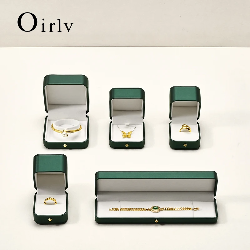 

Oirlv 1 шт. шкатулка для колец с ювелирными изделиями, роскошное кожаное кольцо, серьги, ожерелье, кулон, подарочная коробка для предложения, помолвка, свадебный чехол
