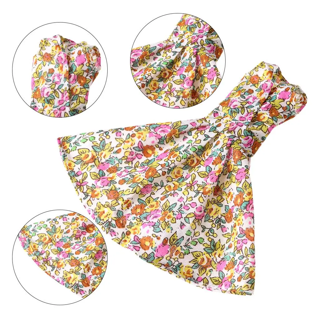 Fashion Kids Gift Toy DIY Girl Floral Clothes Casual Wear Doll Accessories Dolls Dress