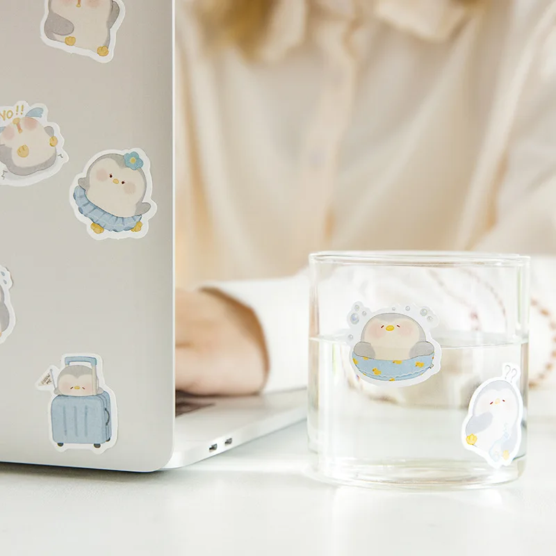 45 Pcs Boxed Stickers Cartoon Cute Notebook Diy Stickers Stationery Kawaii Stickers