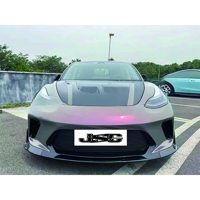 Jayspeed Carbon Fiber Hood For Tesla Model 3 Bonnet Hood Upgrade to Carbon Fiber Hood