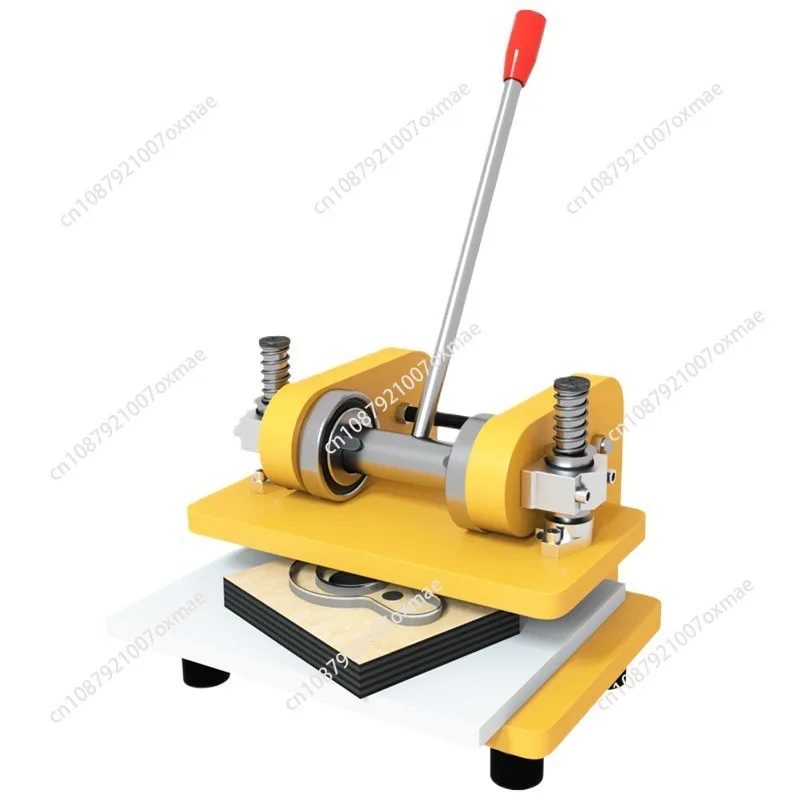 Hand Leather Cutting Machine Single/Double Wheel Photo Paper PVC/EVA Sheet DIY Manual Die Cutter Embossing Shaping Tools