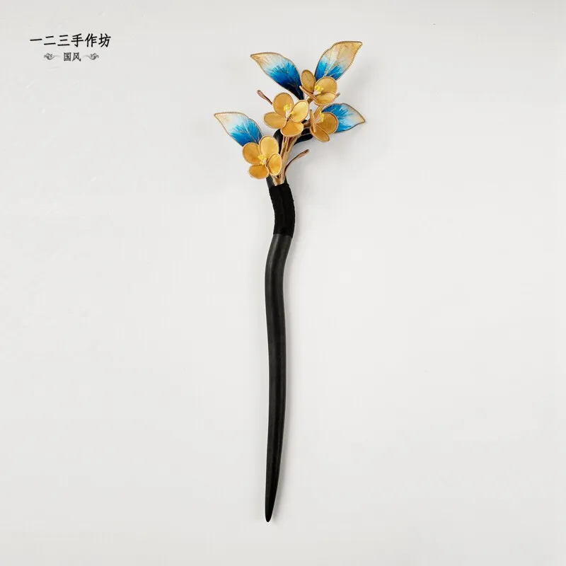 chinese-intangible-heritage-velvet-hairpin-filigree-finished-hair-headdress-accessory-for-women