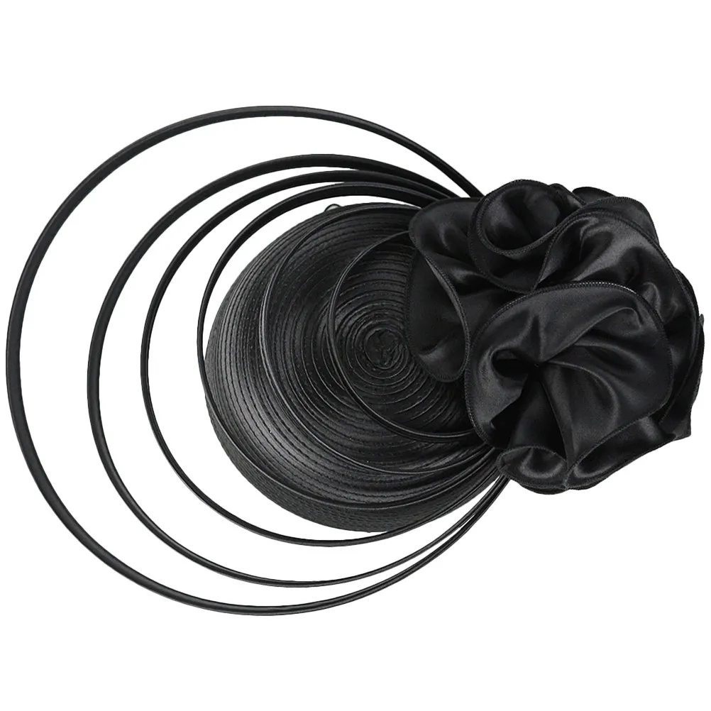 Women Fascinator Headband Tea Party Hat Banquet Wedding Bride Headdress Pretty Fade-Resistant Sophisticated Charm Dressing Style