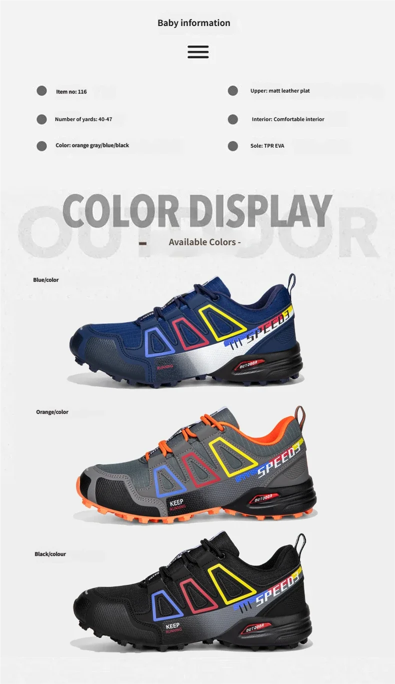 Herren-Campingschuhe, wasserdicht, rutschfest, für jedes Gelände, Sportschuhe, Outdoor-Radschuhe, Wandern, Jagd, taktische Trainingsschuhe – Detail 7