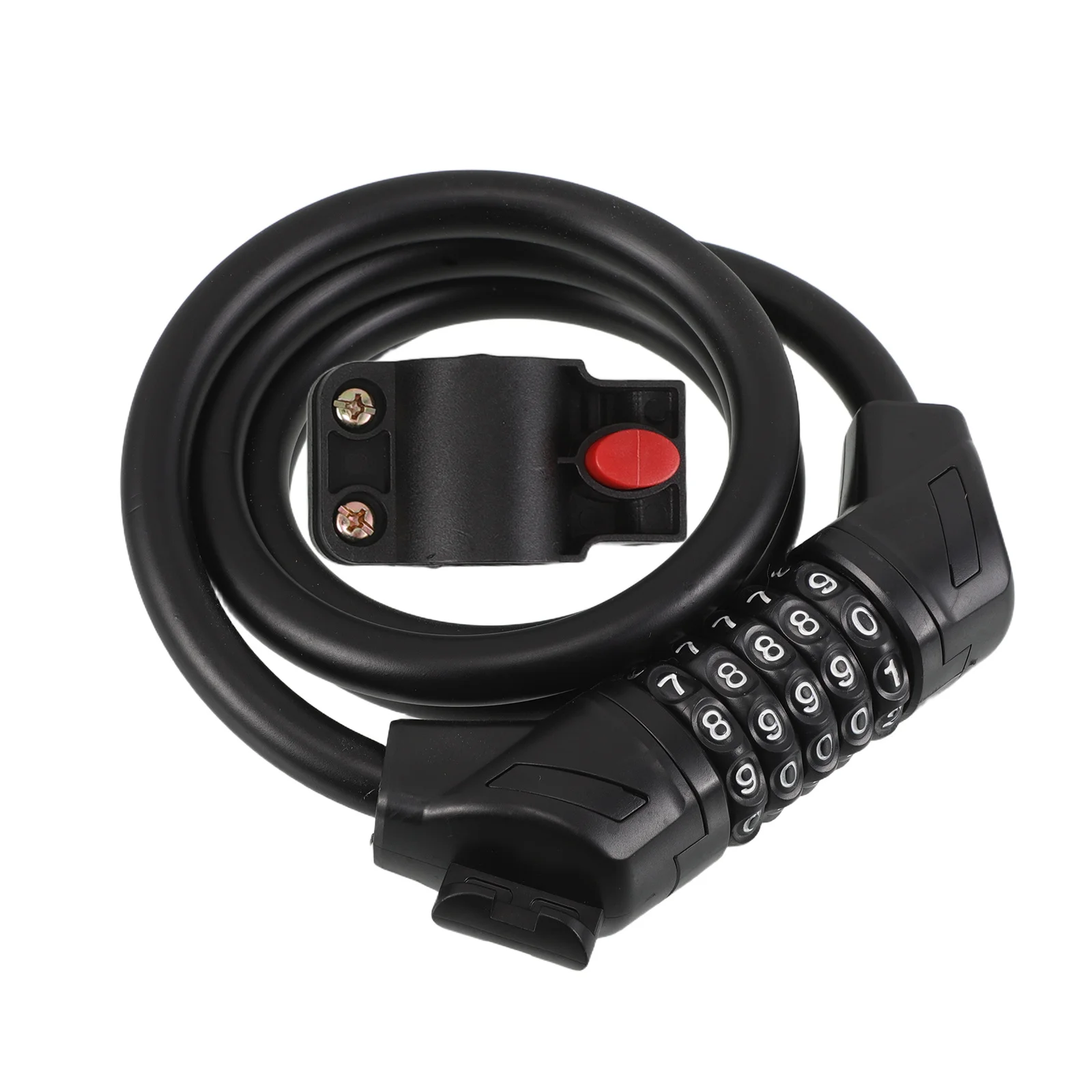 

5 Digit Combination Bike Lock Extended Steel Cable Portable Anti Theft Security Lock for Mountain Road Bicycle and E Bikes