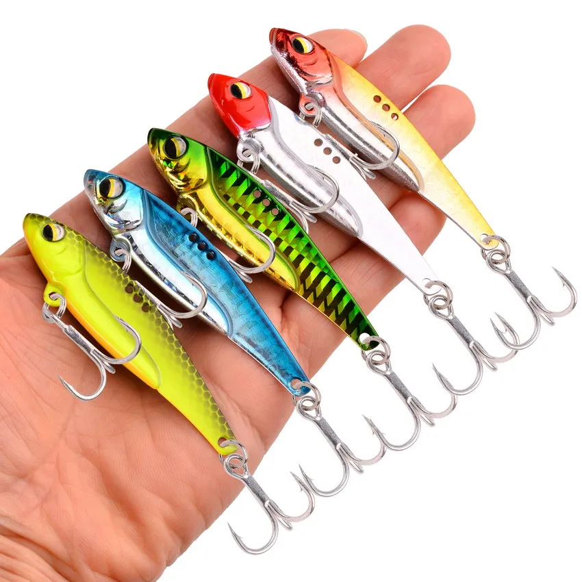 VIB Señuelo de Pesca con Vibración – Cebo Metal Cobre para Trucha