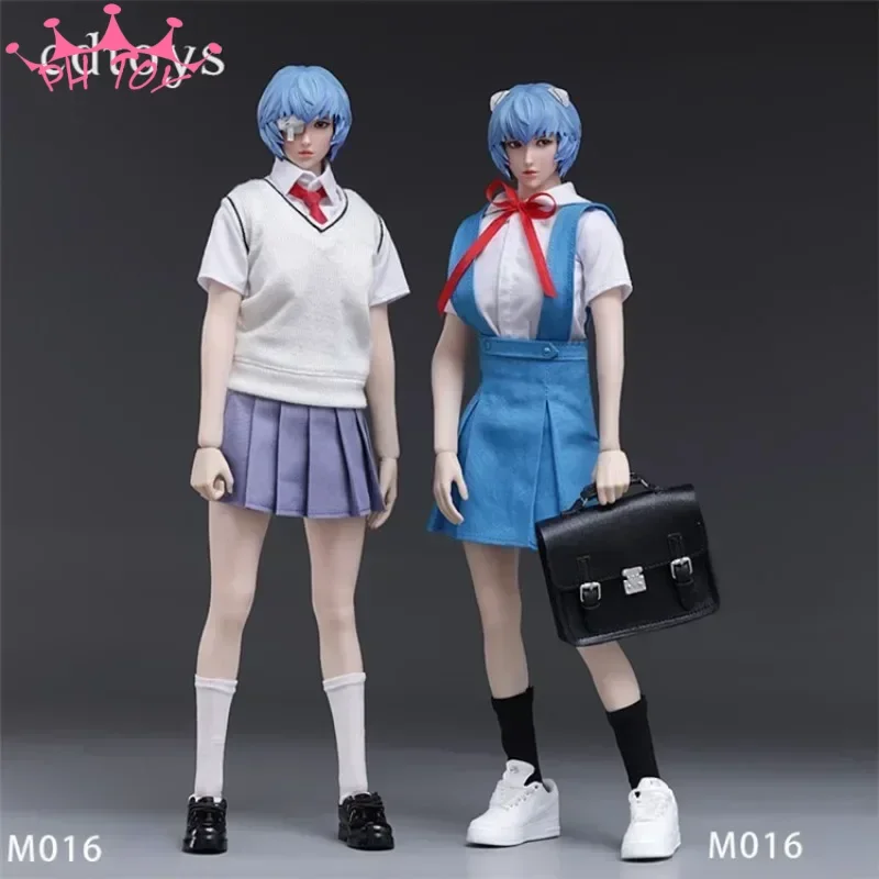 1/6 Cdtoys High School Girl Uniform  Short Shirt Skirt Vest Clothes Set Two Colors for 12