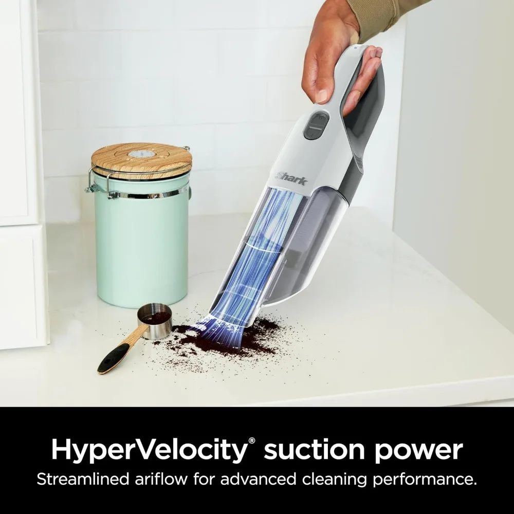 مكنسة Shark Cyclone PET المحمولة مع شفط HyperVelocity، لاقط شعر الحيوانات الأليفة القوي، خفيف الوزن، كوب غبار XL، بما في ذلك Uph #3