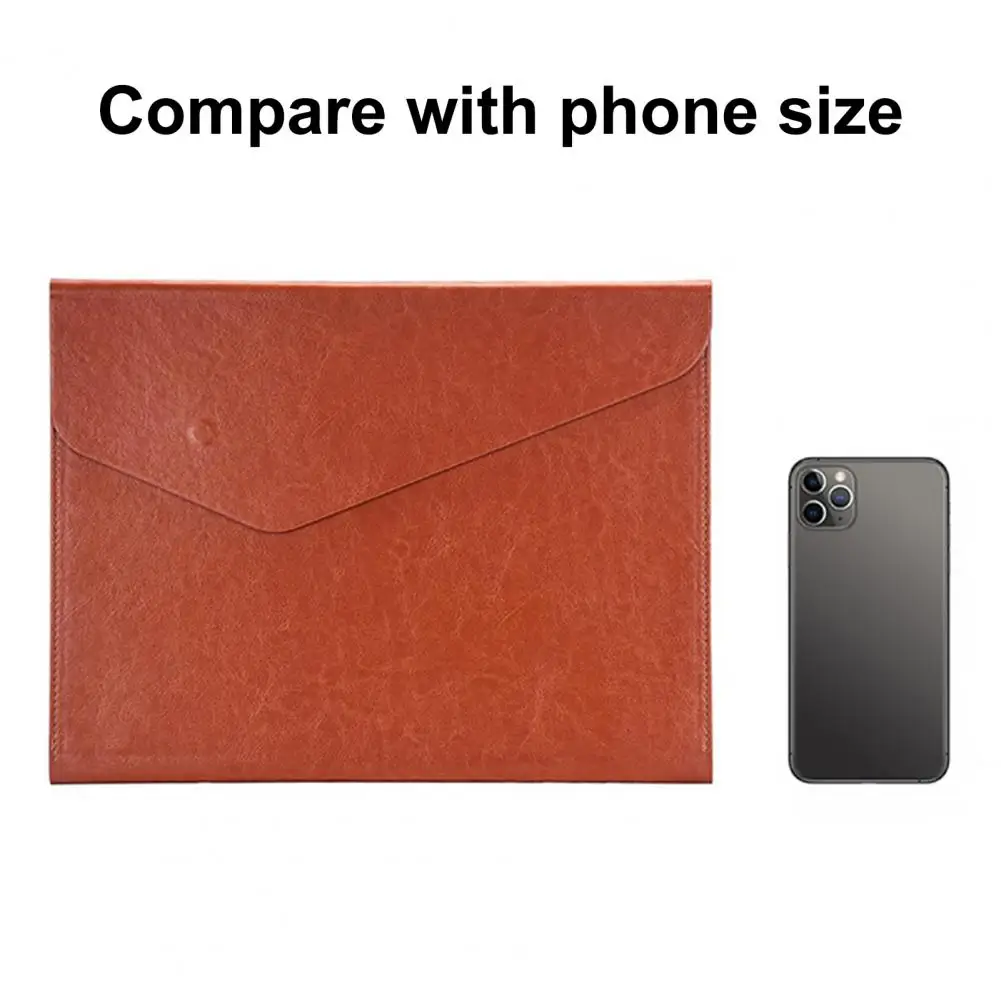 A4 Information Bag Fine Workmanship File Bag Portable Wide Application  Useful Hidden Card Slot A4 Paper File Bag