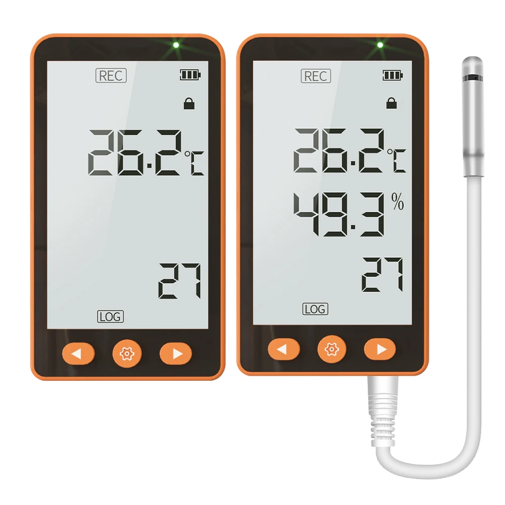 AIKESI GSP-70/80 Pro High Quality LCD Display Refrigerator USB Temperature and Humidity Data Logger With Extended Probe