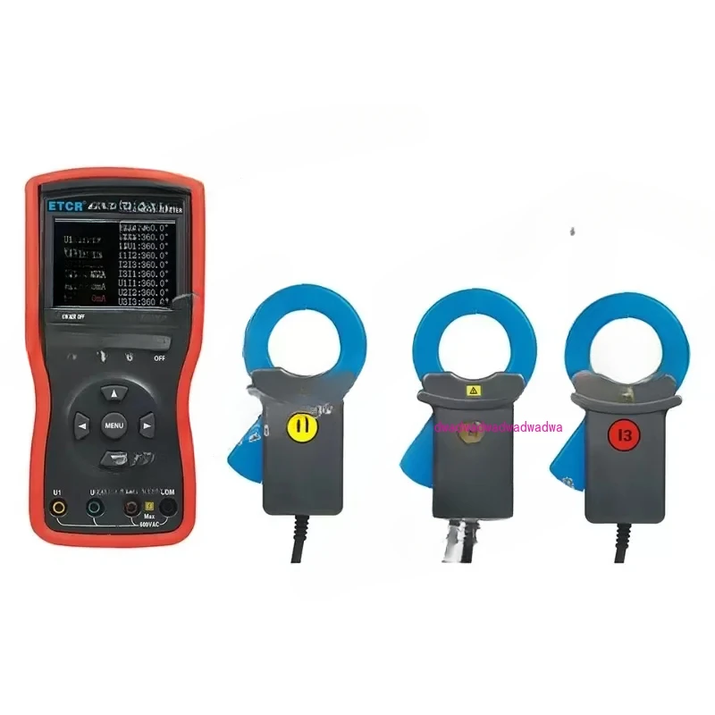 

ETCR4300 ETCR4320 Трехфазный цифровой фазовый вольтметр с тройными зажимами Автоматический 0 ~ 360-фазный вольтметр USB-порт 500 Хранение данных