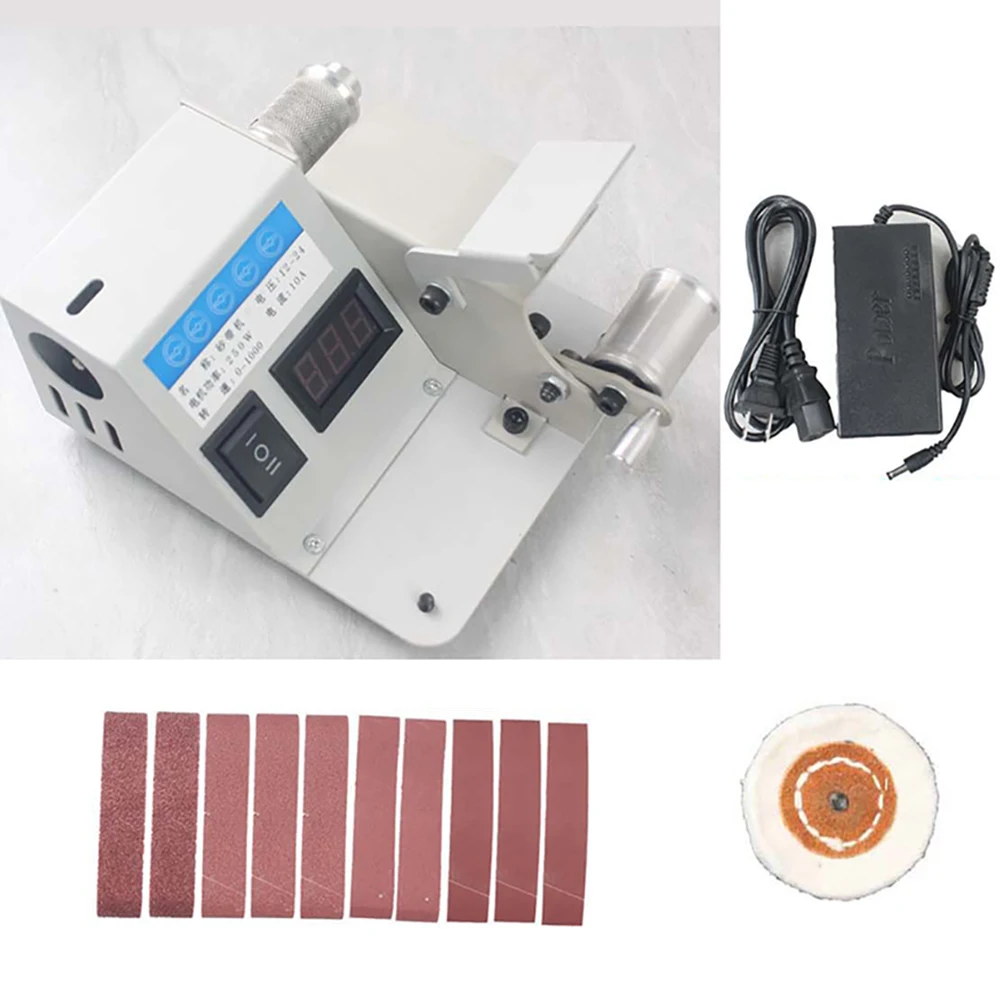 330x30MM Belt Grinder Machine Mini Fixed Angle Knife Sharpener Belt Sander Polisher Polishing Machine with Polishing wheel