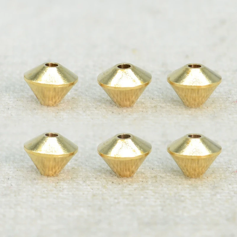 50Pcs 1.2mm Hole Brass UFO Shaped Irregular Spacer Loose Beads For DIY Necklace Bracelet Jewelry Making Supplies