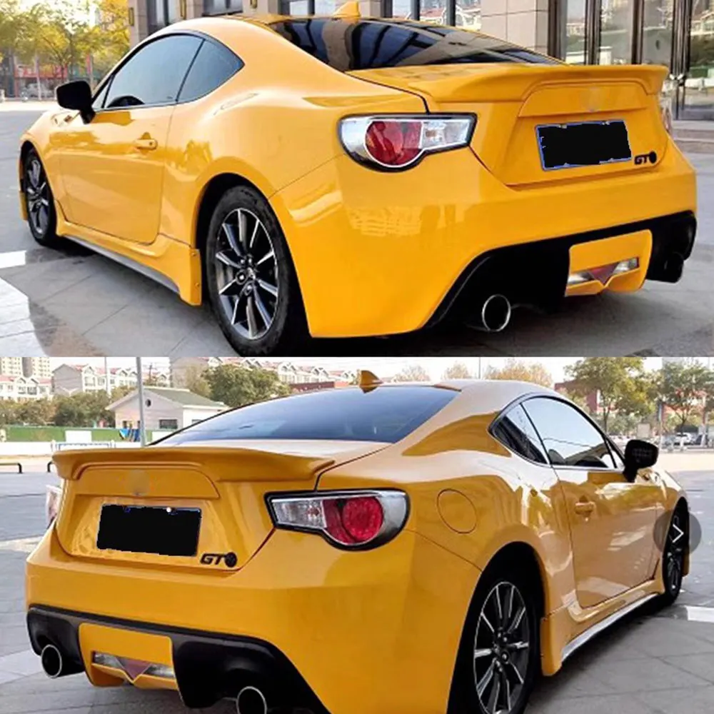 For Toyota ZA86 GR86 Subaru BRZ 2012-2020 Rear Luggage Lid Spoiler Pressure Wing High Quality ABS Plastic Automotive Parts Black