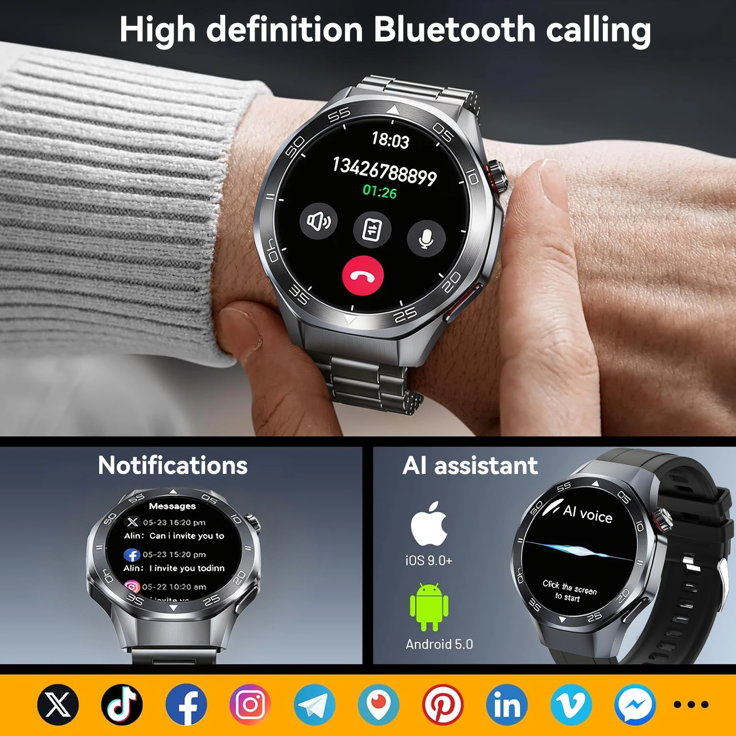 Relógio Inteligente Premium 20 - Compass Watch Luxury avaliação e preço