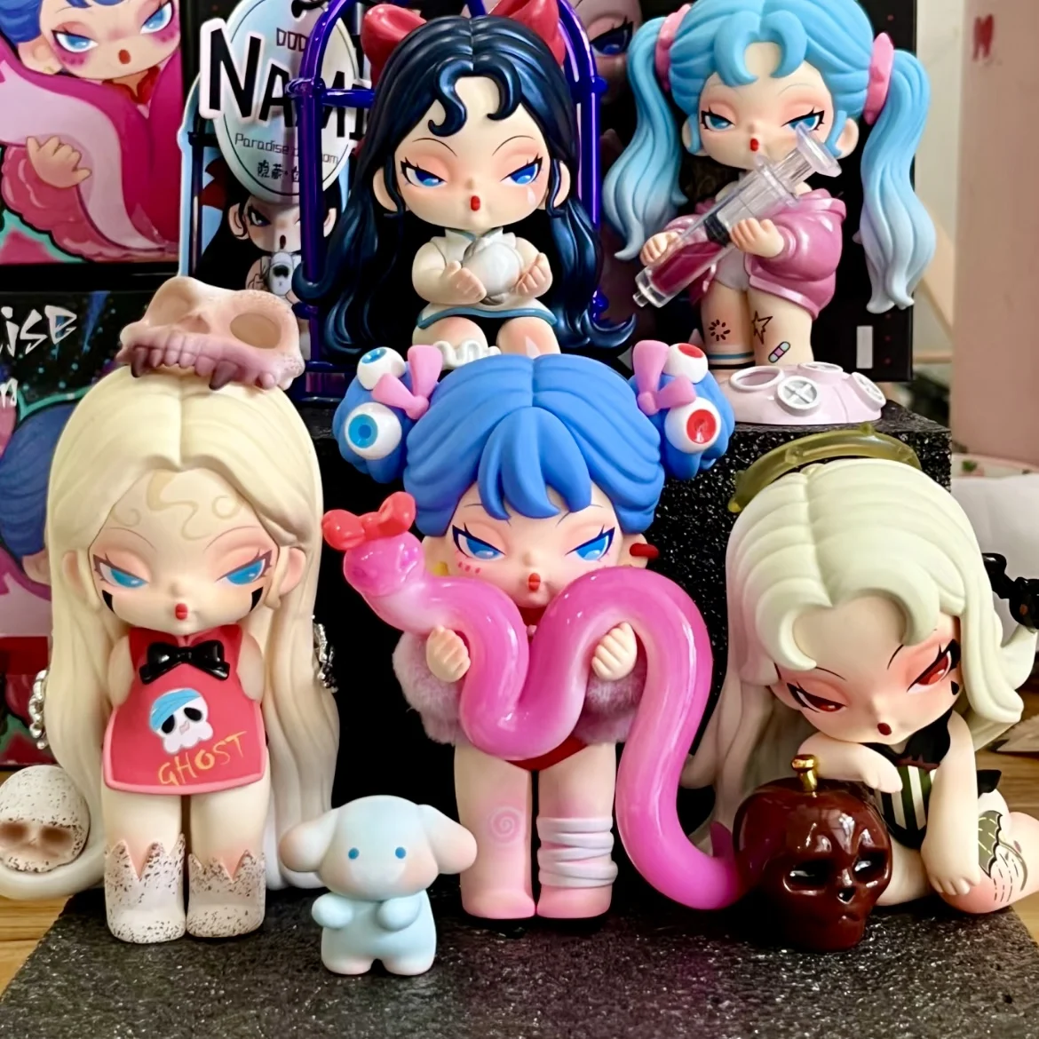 دودو نامي يوم الموت الجنة صندوق أعمى اللعب صندوق مفاجأة حقيبة لطيف عمل أنيمي الشكل Kawaii تمثال نموذج غامض دمى هدايا #4