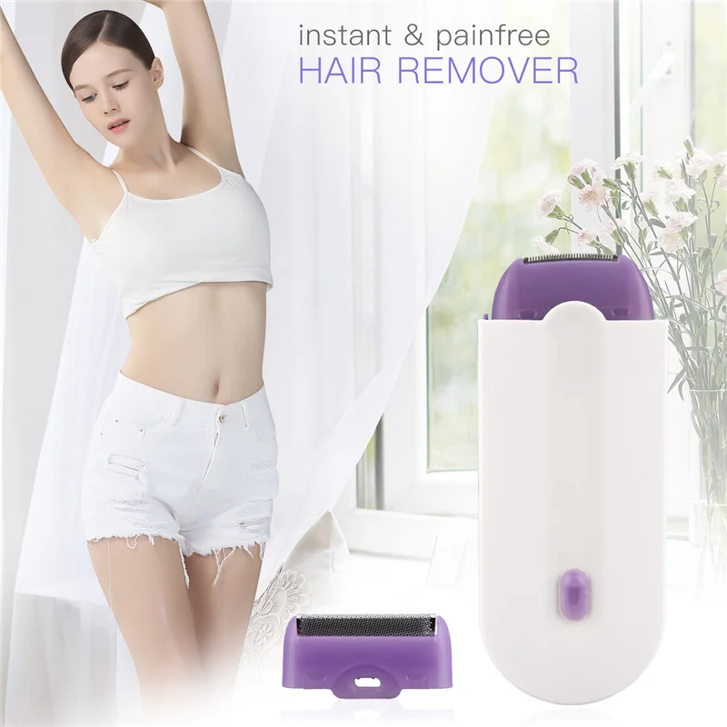 Rechargeablel Electric Painless Shaver Trimmer Safety Depilation Touch Removal for Face Arms Legs Bikini Shaver Hair Epilator image 2
