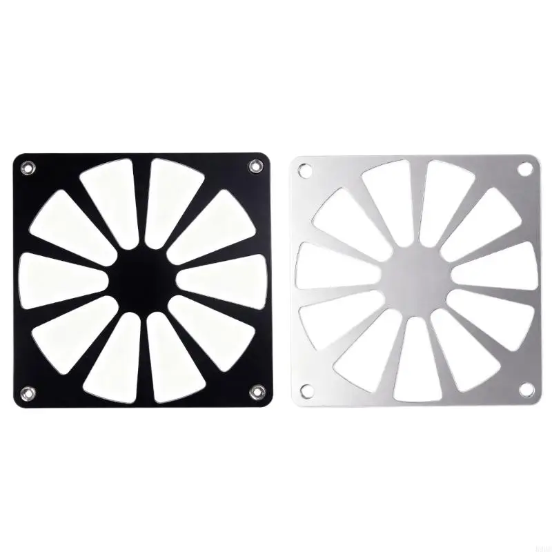 Aluminum Cooling Fan Cover Small Aluminum Computer Motor Cooling Fan Cover Heat Dissipation Protective Guard Replacement 896C