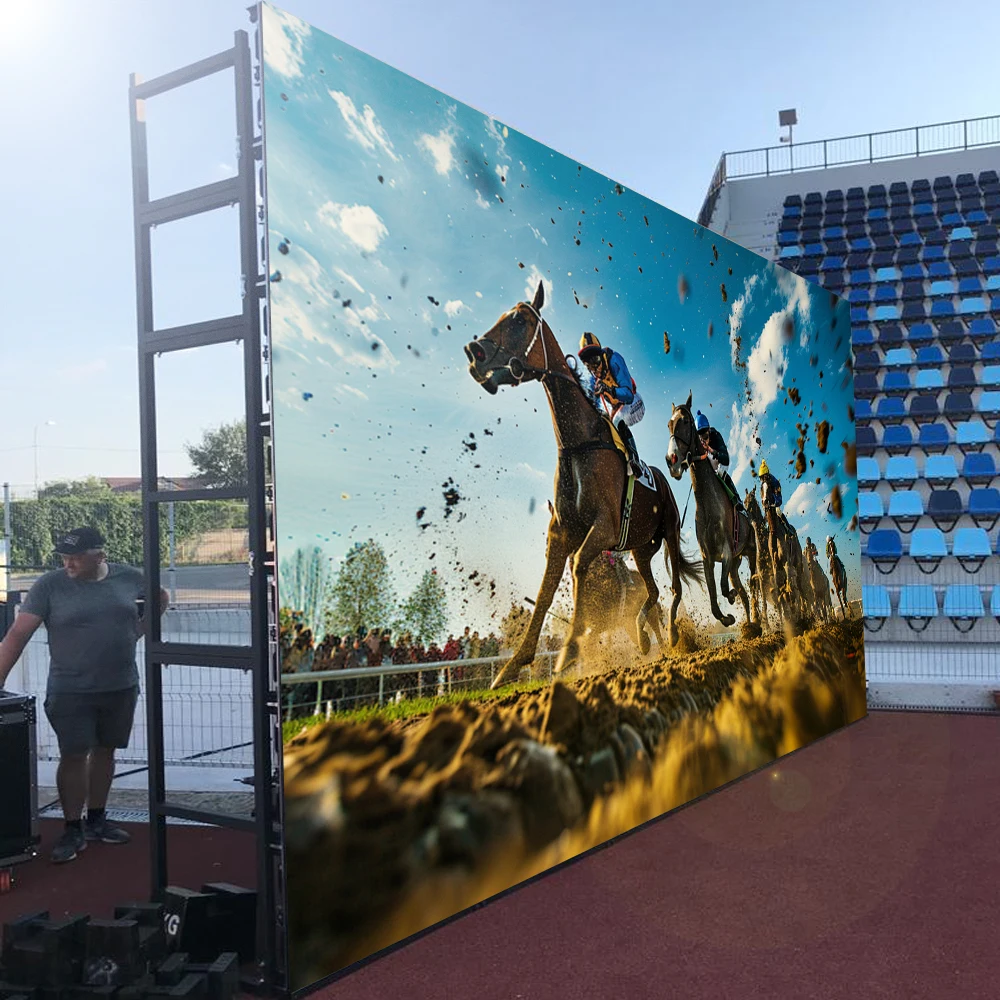 Layar LED Modular untuk Iklan, Acara Indoor & Outdoor, Kabinet Sewa Video Wall 500*500mm, Panel Layar LED