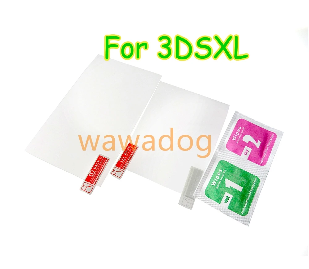 

20 комплектов прозрачной защитной пленки из закаленного стекла, верхняя + нижняя защитная пленка для ЖК-экрана для 3DSLL 3DSXL