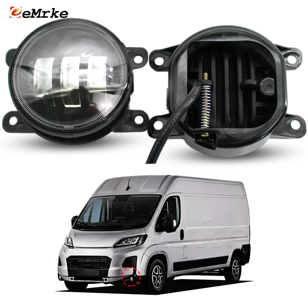 Luces Antiniebla LED PTF DRL para Boxer, e-Boxer, E-Ducato, Ducato, e-Jumper, Relay, eSuperJolly, Movano, ProAce Max 2023 2024 2025 2026
