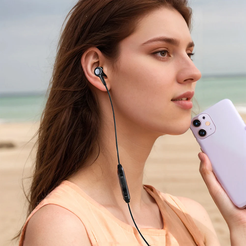 3.5mm/Type-c Wired Earbuds In Ear Headphone Single Side Mono Earphone with Microphone Volume Control One Side Earplugs for Phone