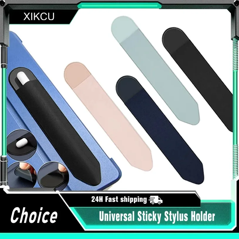 

Universal Sticky Stylus Holder IPad IPencil 2 1 Self Adhesive Sleeve Attached Pouch Bag Sleeve Pencil Holder