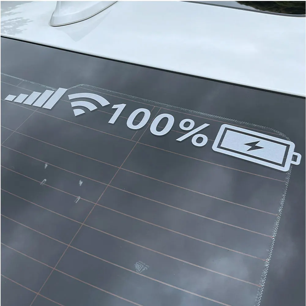 ملصقات عاكسة للسيارة ملصقات مستوى البطارية ملصق مضحك للسيارة ملصقات زخرفة لطرازات السيارات العالمية ملحقات سيارة - 5