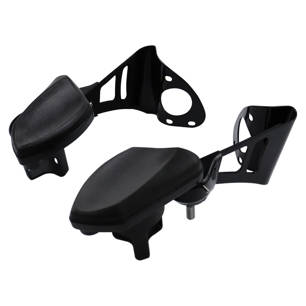 Passenger Armrests With Drink Cup Holder Fit For Harley Electra Road Glide Limited Low Tri Ultra Classic CVO Touring 2014-2024