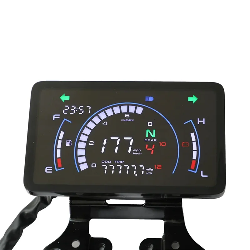 لوحة القيادة عداد السرعة مقياس سرعة الدوران عداد المسافات شاشة LCD عرض لهوندا GL150 GL-150 البضائع للدراجات النارية YBR125 #5