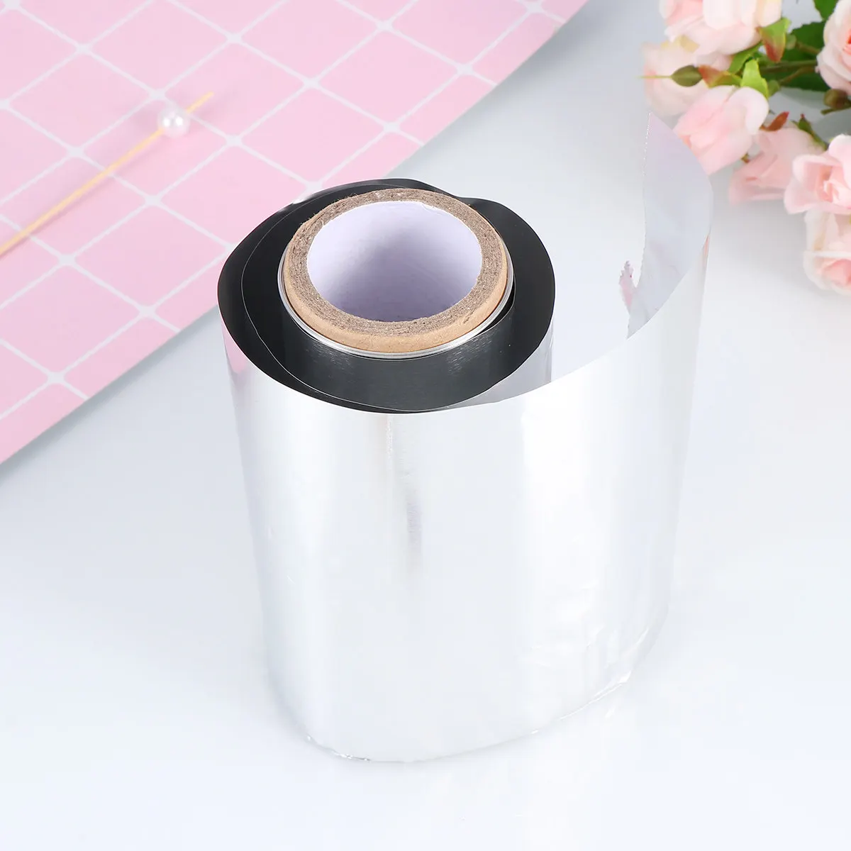 

1 Roll 12cm Thicken Hairdressing Perm Foil Rapid Temperature Rise Save Time Easy Storage for Salon Barber Home Styling