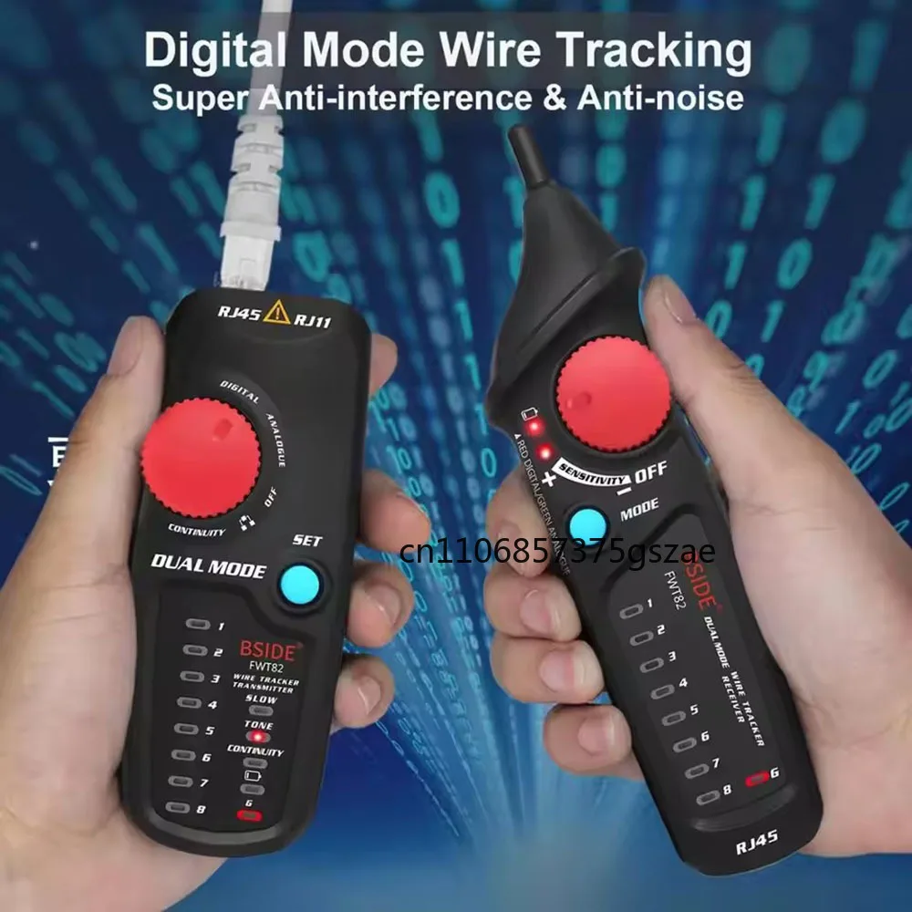 Network Cable Tracker Digital+Analog Signal RJ11/RJ45/Cat5/Cat6 Telephone Wire Tracer Ethernet LAN Tester Detector Finder