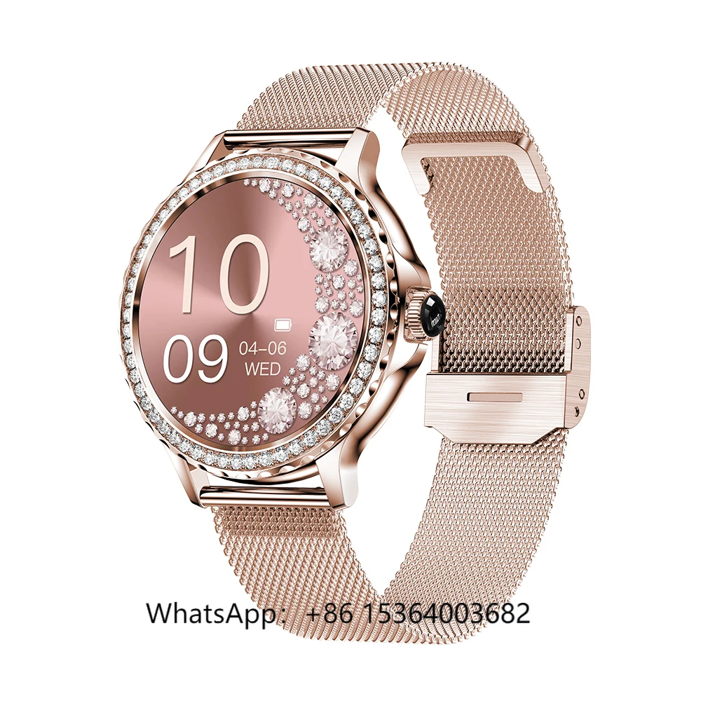 

TJXL-NX19 Relojes Smart Watch for Ladies 1.3Inch Waterproof BT Call Heart Rate Monitor Multiple Sport Modes Women Smartwatch 2