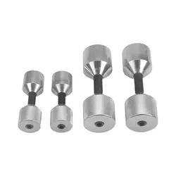 4 sets of 1-1/8 inch stainless steel double hole flange pins, two hole locating pins, and two 1-5/8-inch hole locating pins