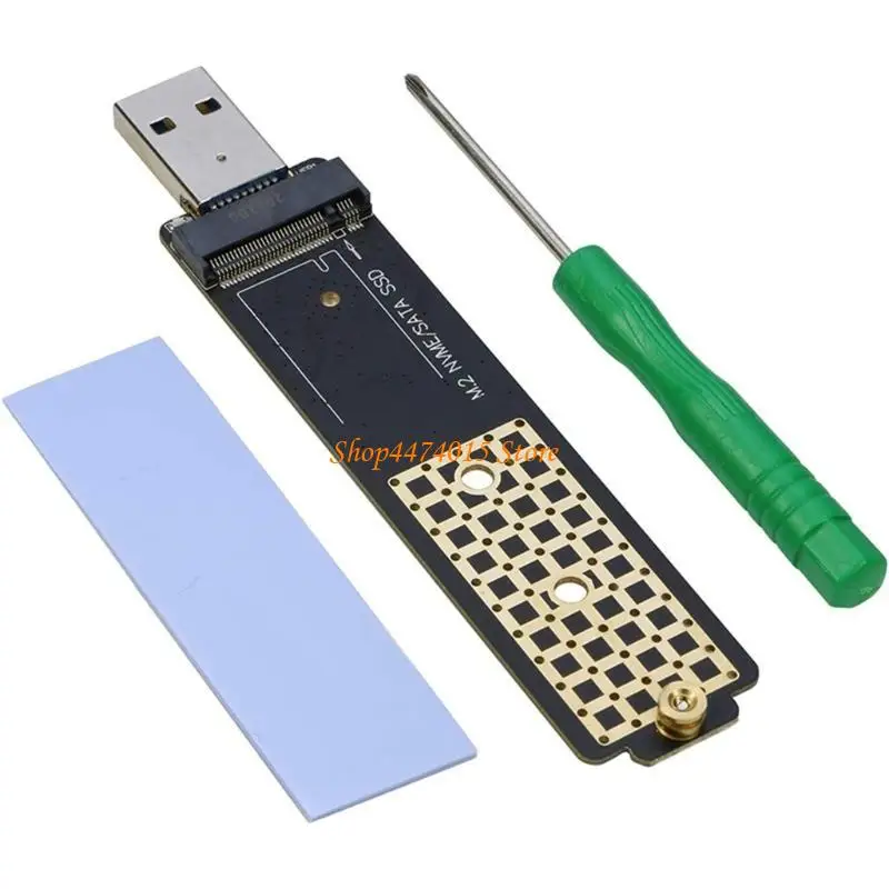 

K1AA USB3.1 к M.2 NVME Адаптерная карта с двойным протоколом SSD Плата конвертер жесткого диска